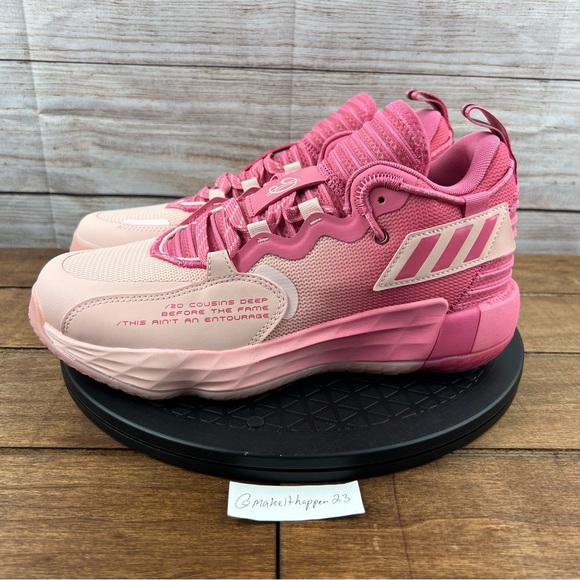 Adidas Dame 7 EXTPLY GCA ‘D.O.L.L.A.’ Pink Rose - Picture 3 of 7